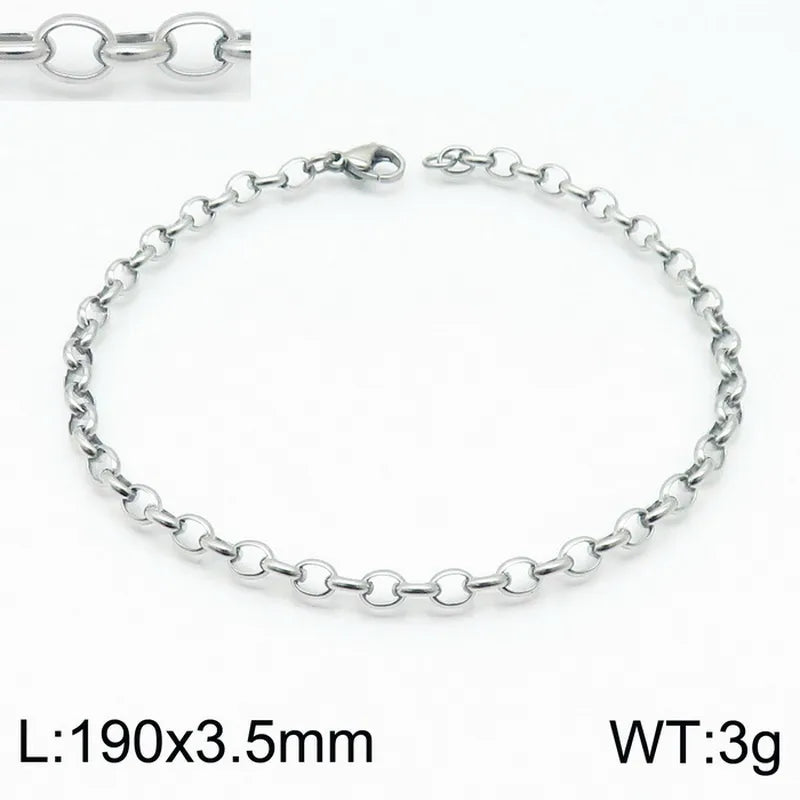 Fashion Geometric Titanium Steel 18K Gold Plated Bracelets In Bulk