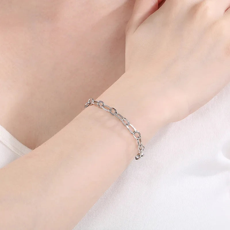 Simple Style Geometric 304 Stainless Steel 18K Gold Plated  Bracelets In Bulk