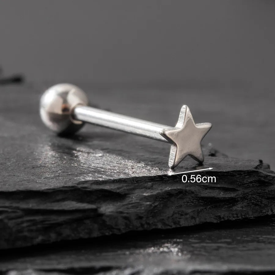 Tongue Rings Vintage Style Punk Star Flower Spider 316 Stainless Steel  Tongue Rings