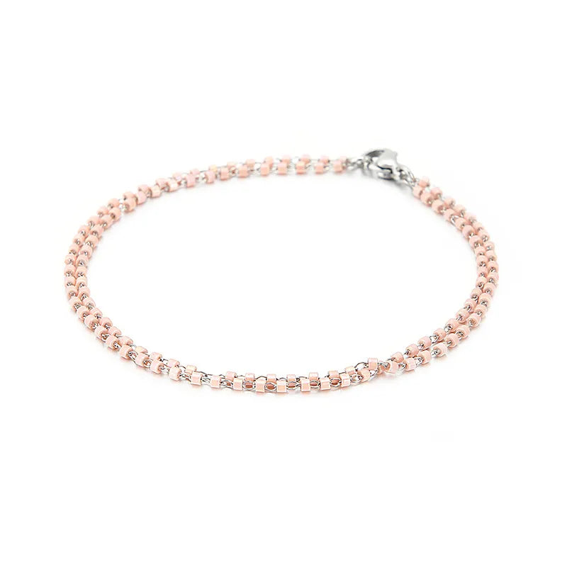 Fashion Geometric Titanium Steel 18K Gold Plated Bracelets In Bulk