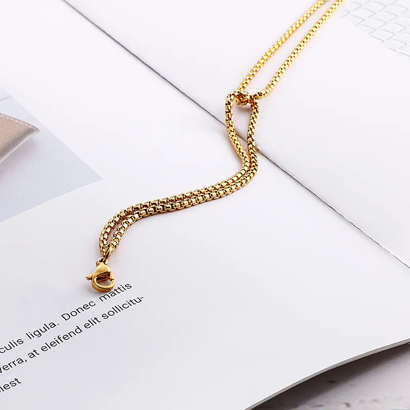 Fashion Letter Titanium Steel 18K Gold Plated Bracelets In Bulk