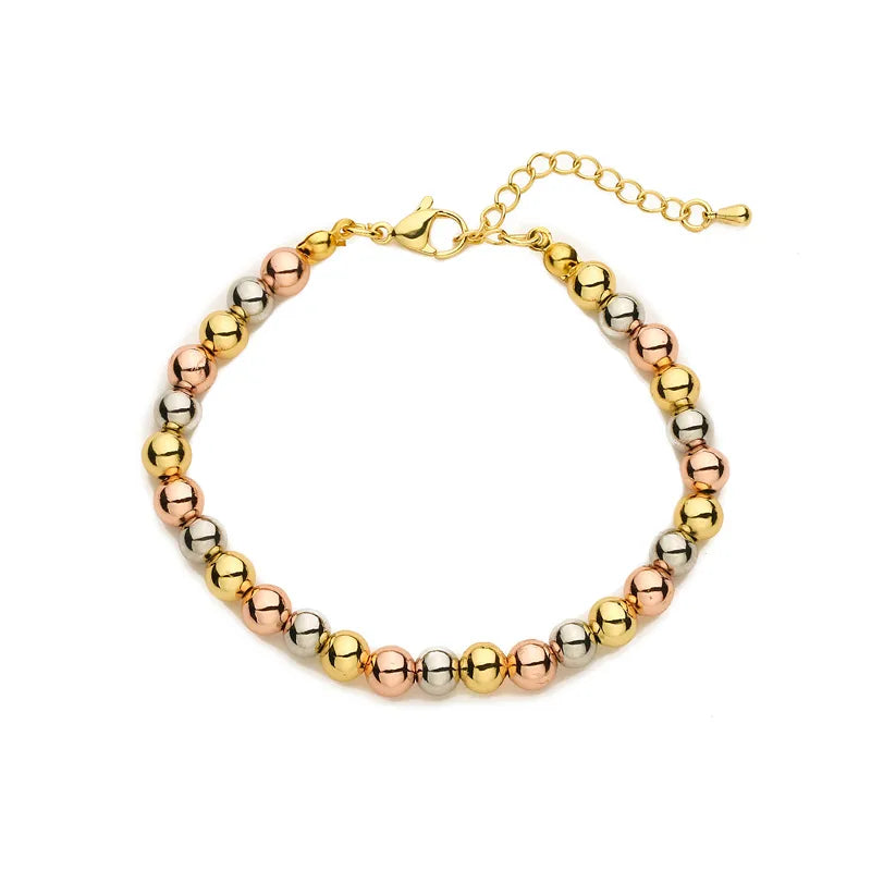 simple style round copper gold plated bracelets in bulk