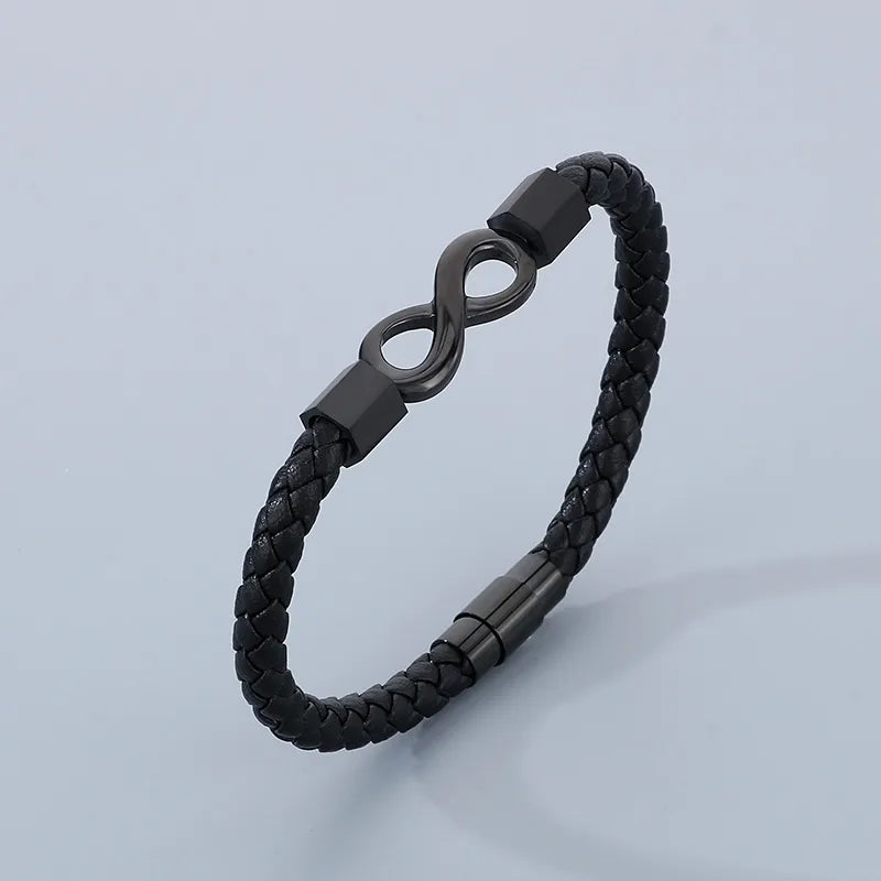 Business Infinity 304 Stainless Steel 18K Gold Plated  Bracelets In Bulk
