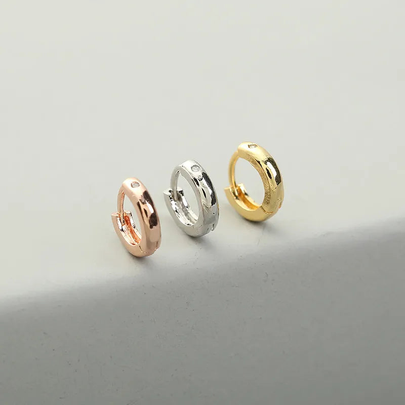 fashion round copper hoop earrings copper earrings 1 piece