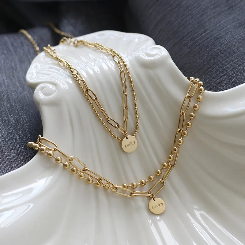 Wholesale Jewelry Simple Style 304 Stainless Steel 18K Gold Plated Bracelets