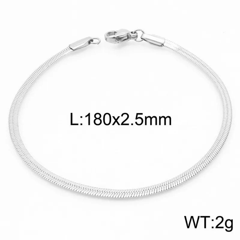 Hip-Hop Geometric 304 Stainless Steel 18K Gold Plated Bracelets In Bulk