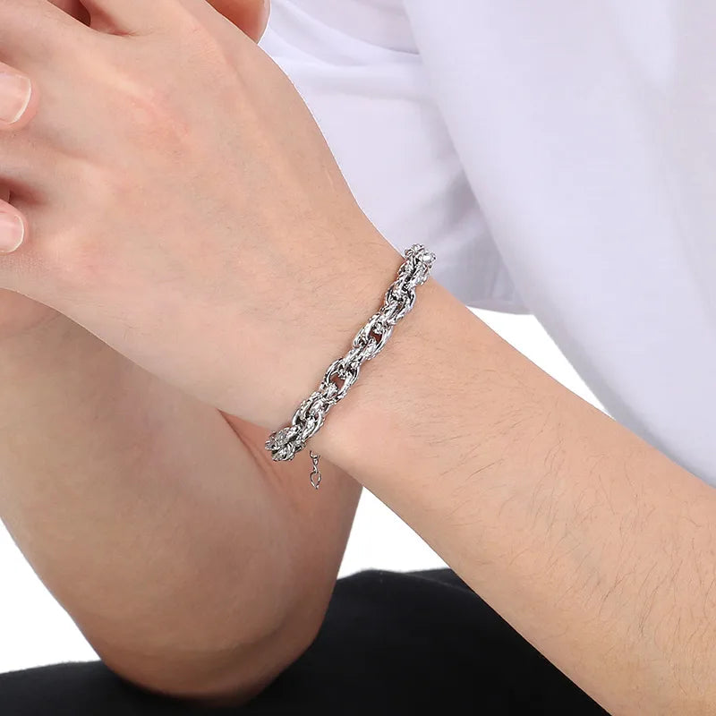 Simple Style Geometric 304 Stainless Steel 18K Gold Plated Bracelets In Bulk