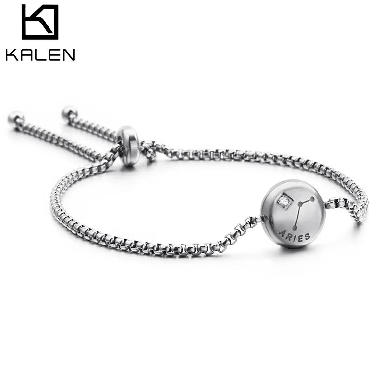 Constellation Titanium Steel 18K Gold Plated Bracelets In Bulk