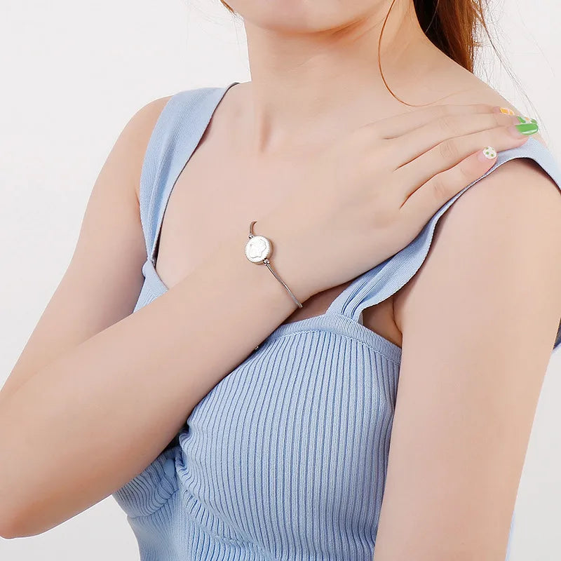 Geometric Titanium Steel 18K Gold Plated Bracelets In Bulk