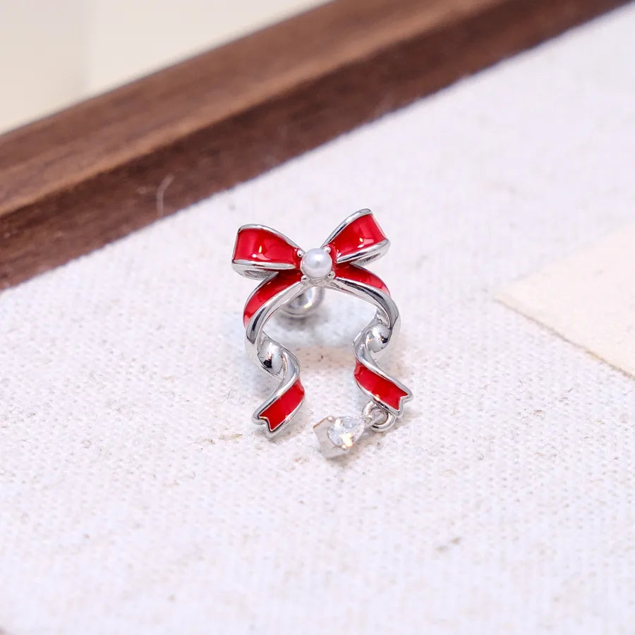 Hellokitty Cute Stud Earrings for Women in Silver Featuring 304 Stainless Steel and Titanium Steel Material