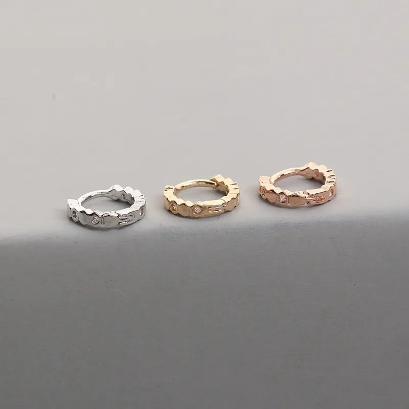 fashion round copper hoop earrings copper earrings 1 piece