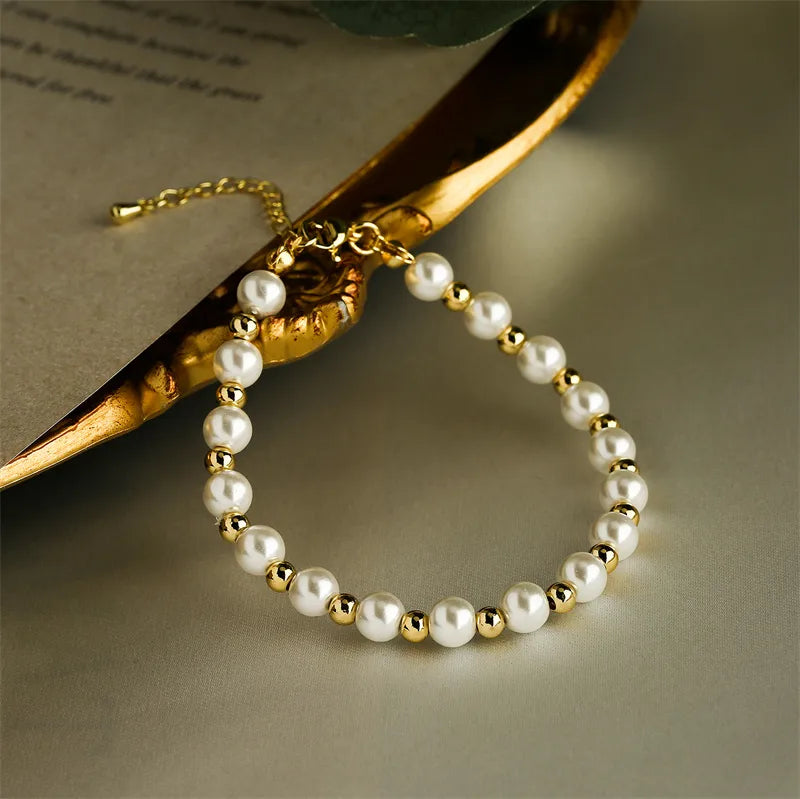 simple style round copper gold plated bracelets in bulk