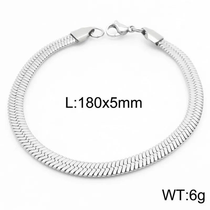 Hip-Hop Geometric 304 Stainless Steel 18K Gold Plated Bracelets In Bulk