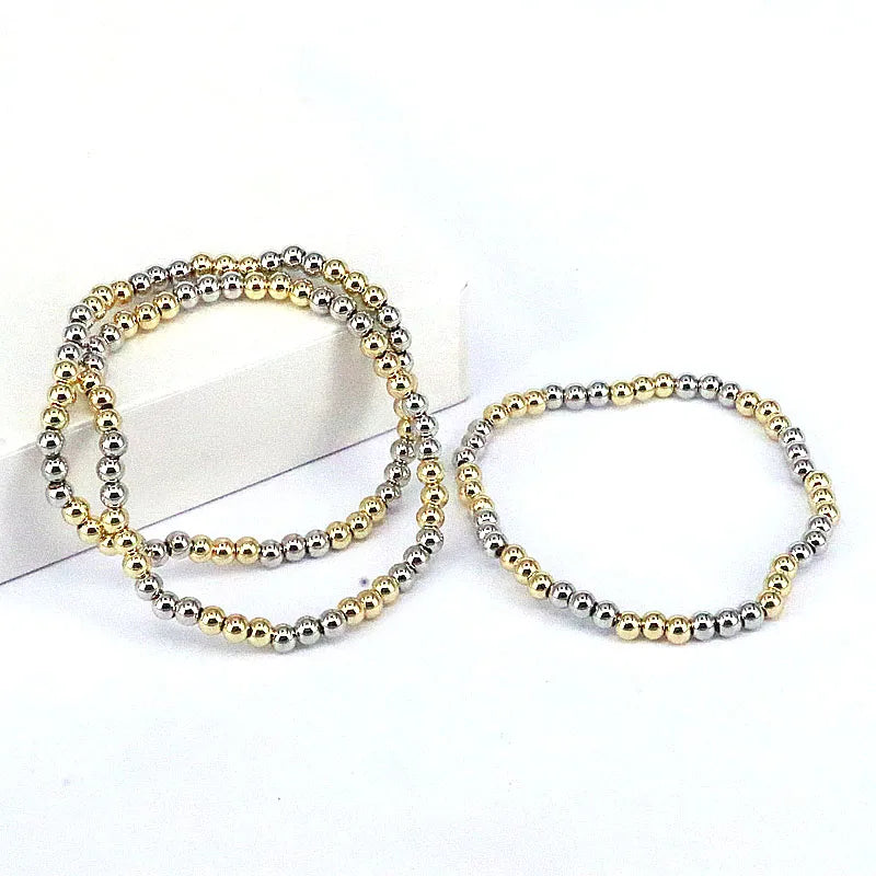 fashion geometric round copper gold plated bracelets in bulk