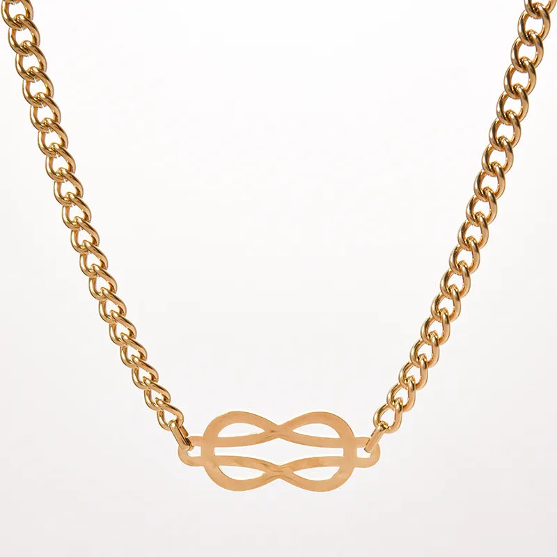 Wholesale Jewelry Hip-Hop Exaggerated Punk Irregular Heart Shape 304 Stainless Steel 14K Gold Plated Plating Hollow Out Pendant Necklace