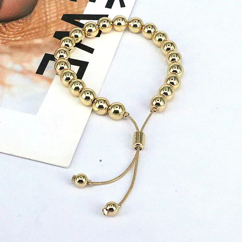 ins style round copper gold plated bracelets in bulk