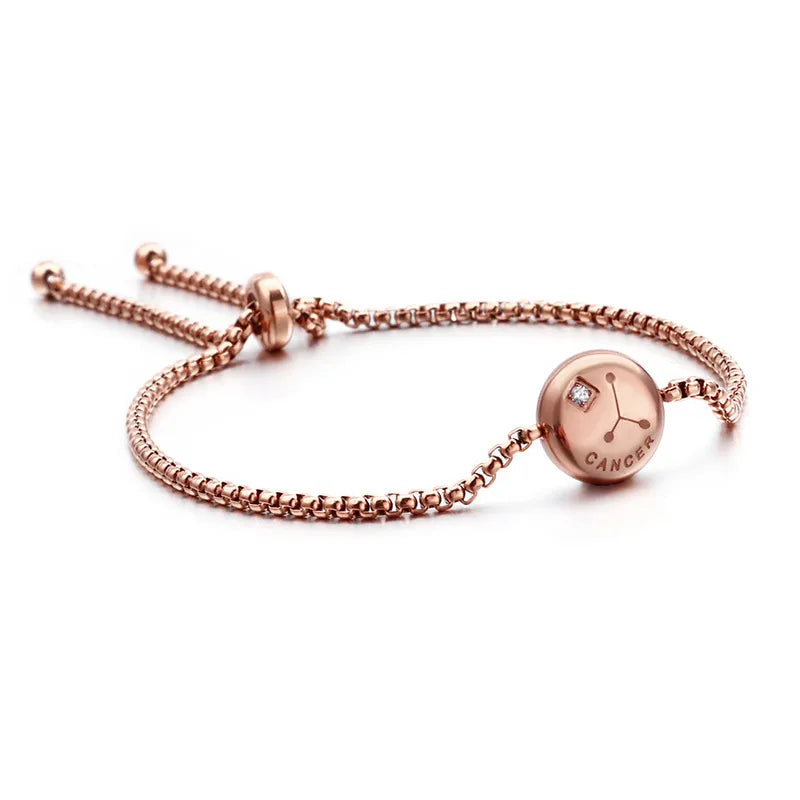 Constellation Titanium Steel 18K Gold Plated Bracelets In Bulk