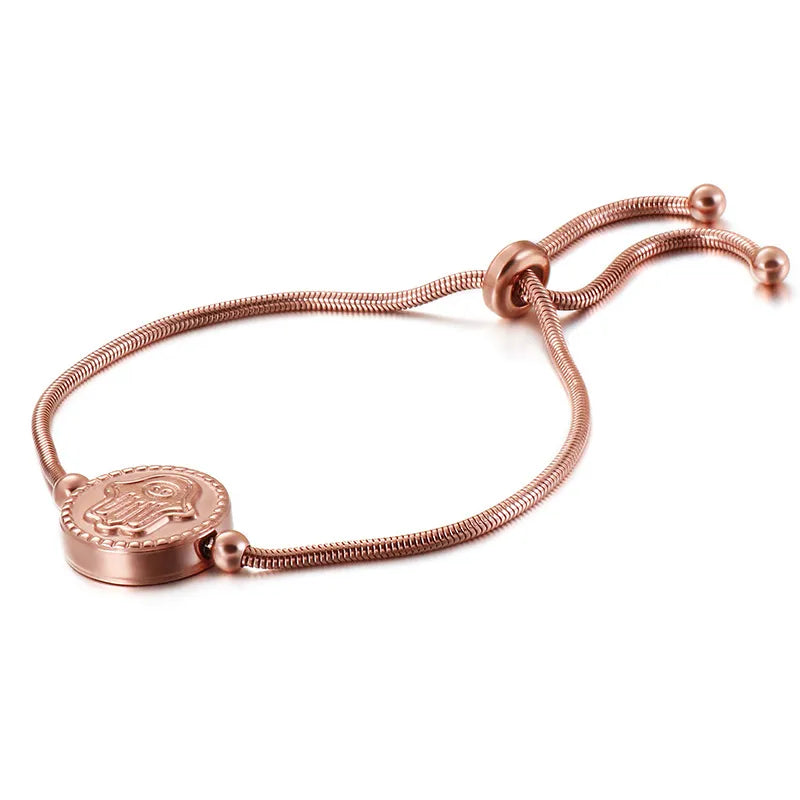 Geometric Titanium Steel 18K Gold Plated Bracelets In Bulk