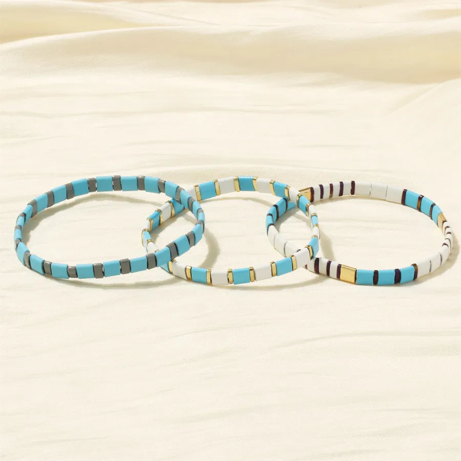 bohemian square copper stoving varnish plating 18k gold plated bracelets
