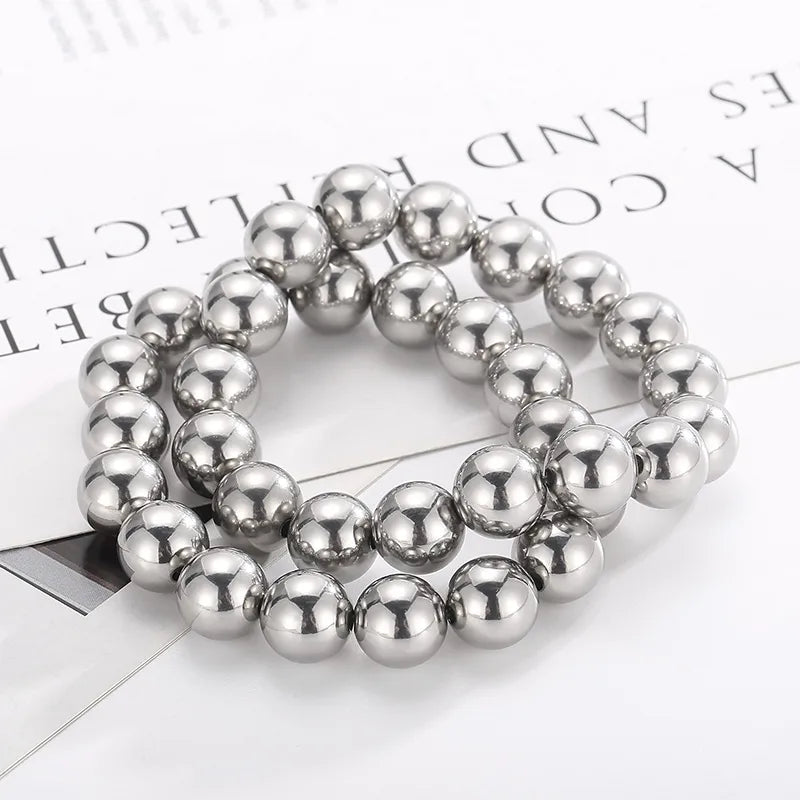 Casual Simple Style Geometric Stainless Steel 18K Gold Plated Bracelets In Bulk