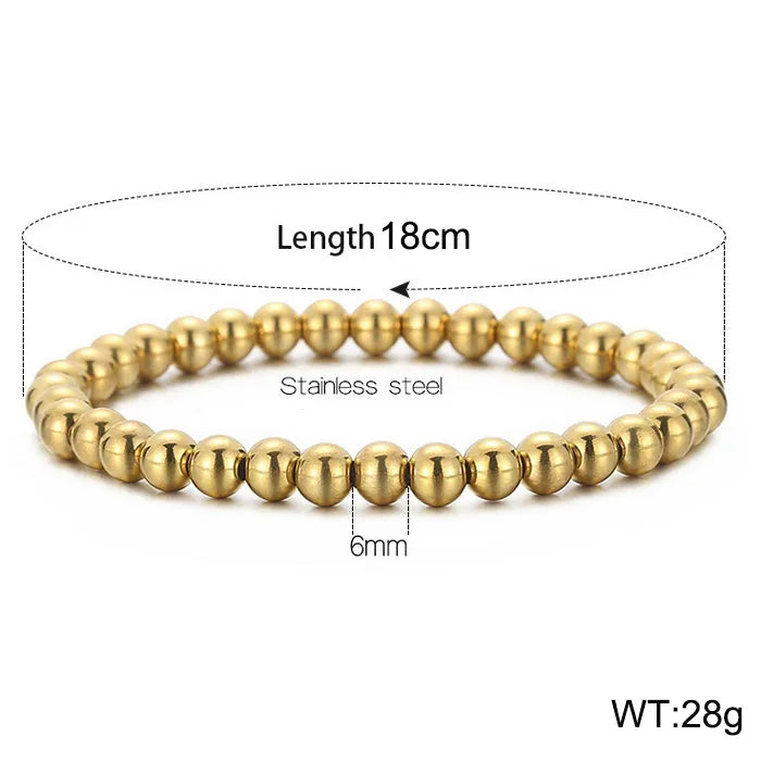 Casual Simple Style Geometric Stainless Steel 18K Gold Plated Bracelets In Bulk