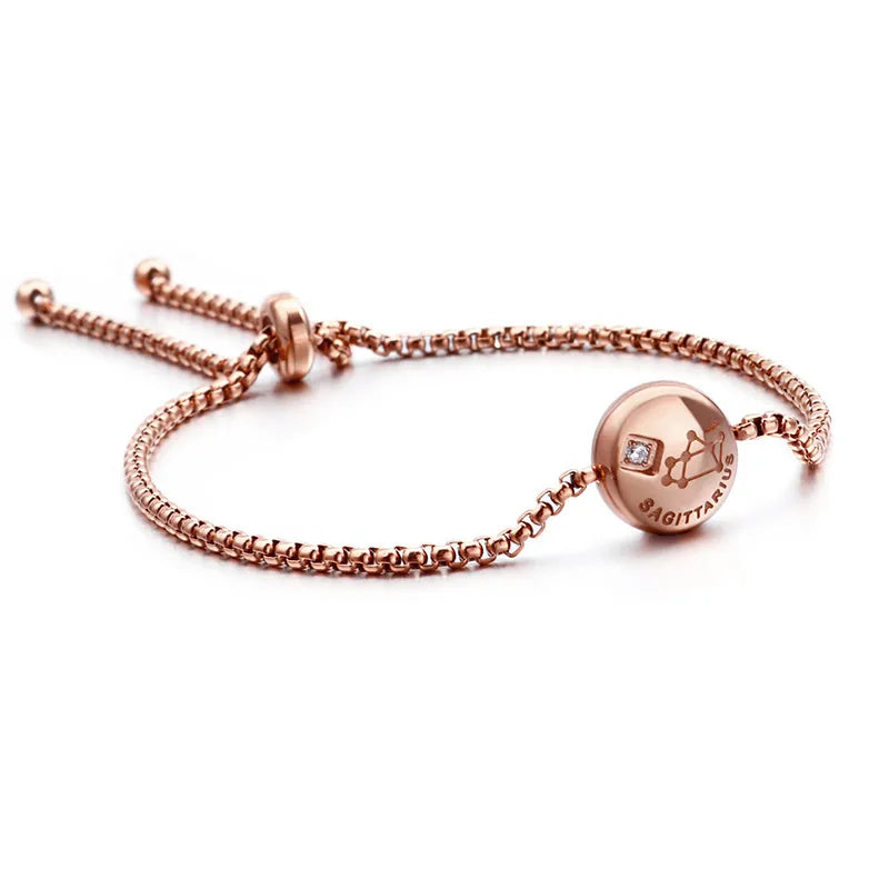 Constellation Titanium Steel 18K Gold Plated Bracelets In Bulk