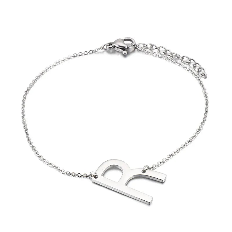 Simple Style Letter 304 Stainless Steel 18K Gold Plated Bracelets In Bulk