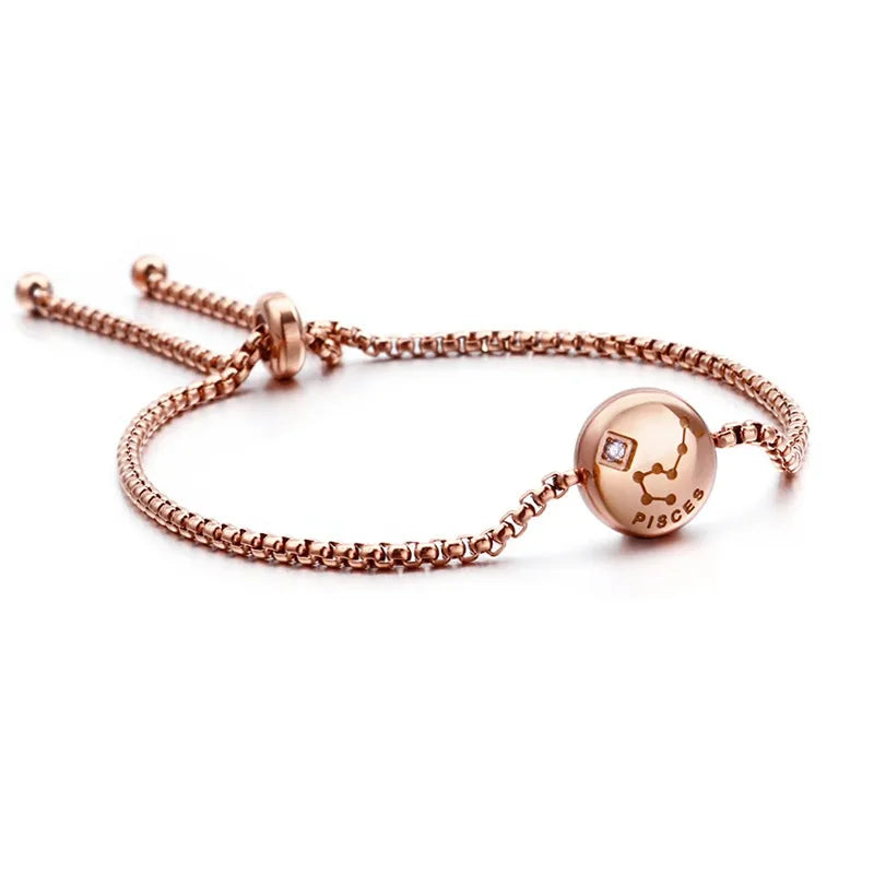 Constellation Titanium Steel 18K Gold Plated Bracelets In Bulk