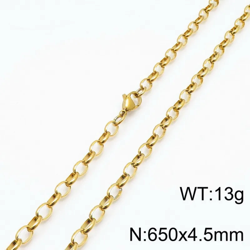 Fashion Geometric Titanium Steel 18K Gold Plated Bracelets In Bulk