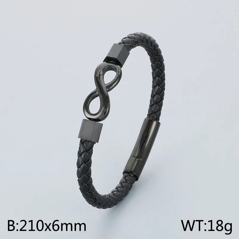 Business Infinity 304 Stainless Steel 18K Gold Plated  Bracelets In Bulk