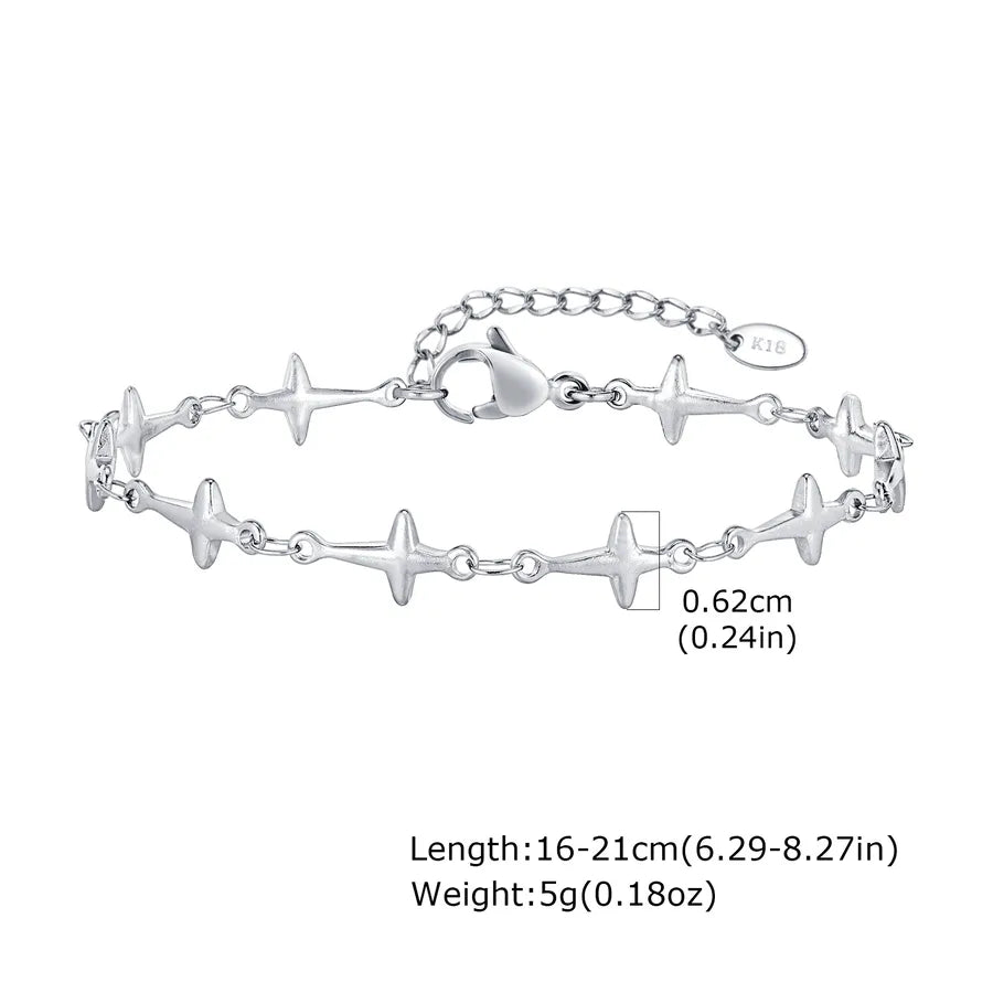 IG Style Star 201 Stainless Steel 18K Gold Plated Bracelets In Bulk