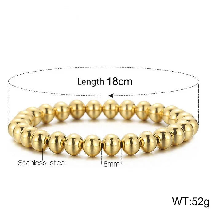 Casual Simple Style Geometric Stainless Steel 18K Gold Plated Bracelets In Bulk