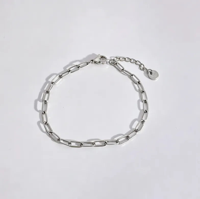 Casual Geometric 304 Stainless Steel 16K Gold Plated White Gold Plated Gold Plated Bracelets In Bulk