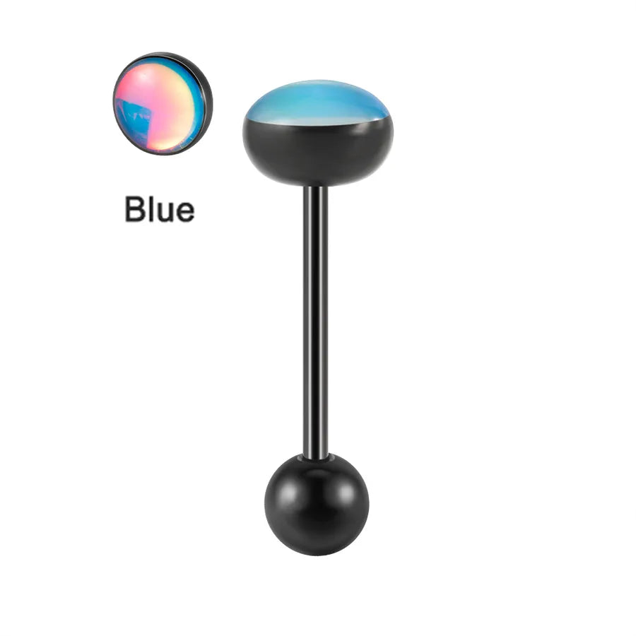 1 Piece Tongue Rings Casual Vacation Tropical Geometric 304 Stainless Steel Plating Resin 18K Gold Plated Tongue Rings