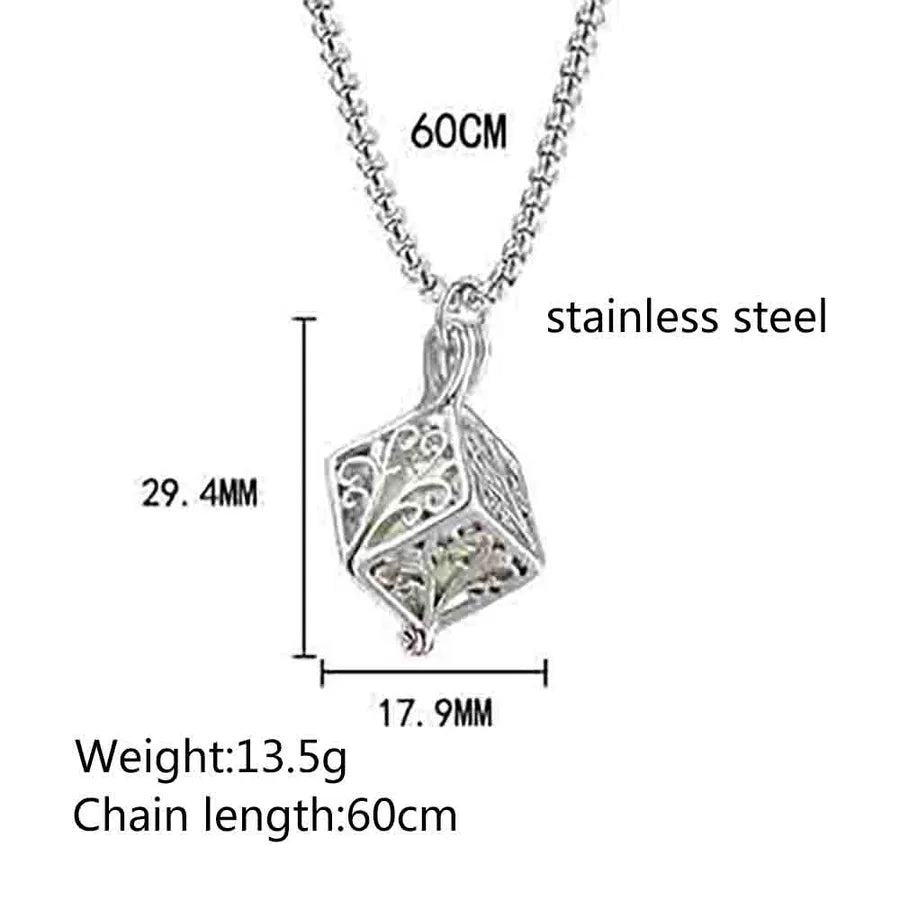 Hip-Hop Solid Color 304 Stainless Steel Polishing 18K Gold Plated Unisex Pendant Necklace