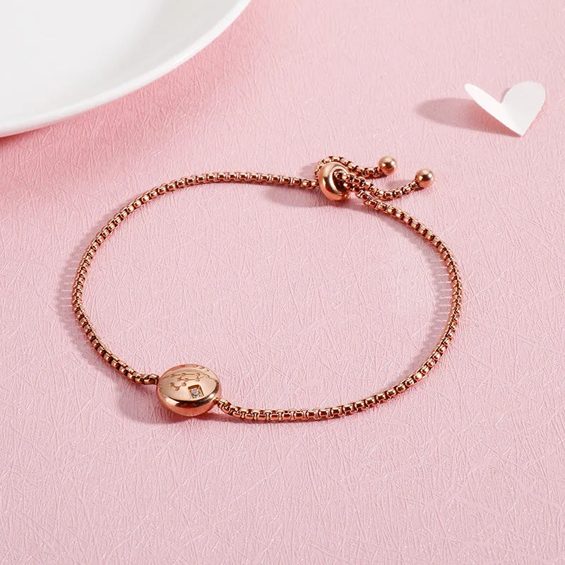 Constellation Titanium Steel 18K Gold Plated Bracelets In Bulk