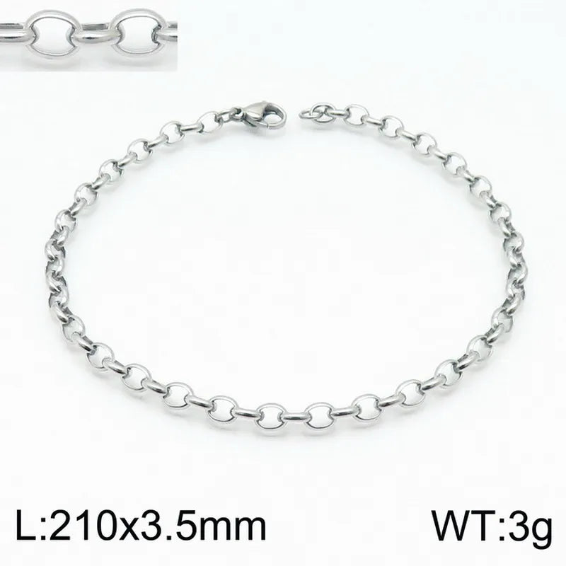 Fashion Geometric Titanium Steel 18K Gold Plated Bracelets In Bulk
