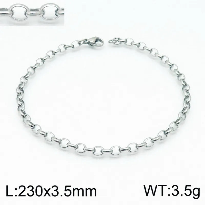 Fashion Geometric Titanium Steel 18K Gold Plated Bracelets In Bulk