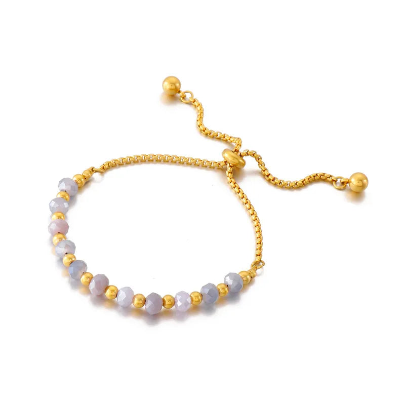 Fashion Geometric Titanium Steel 18K Gold Plated Bracelets In Bulk