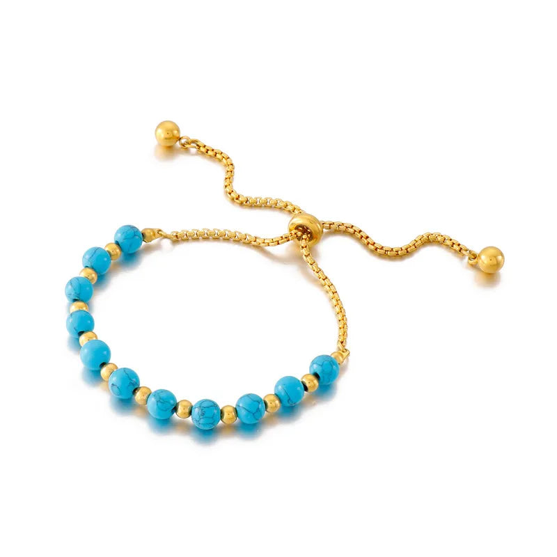 Fashion Geometric Titanium Steel 18K Gold Plated Bracelets In Bulk