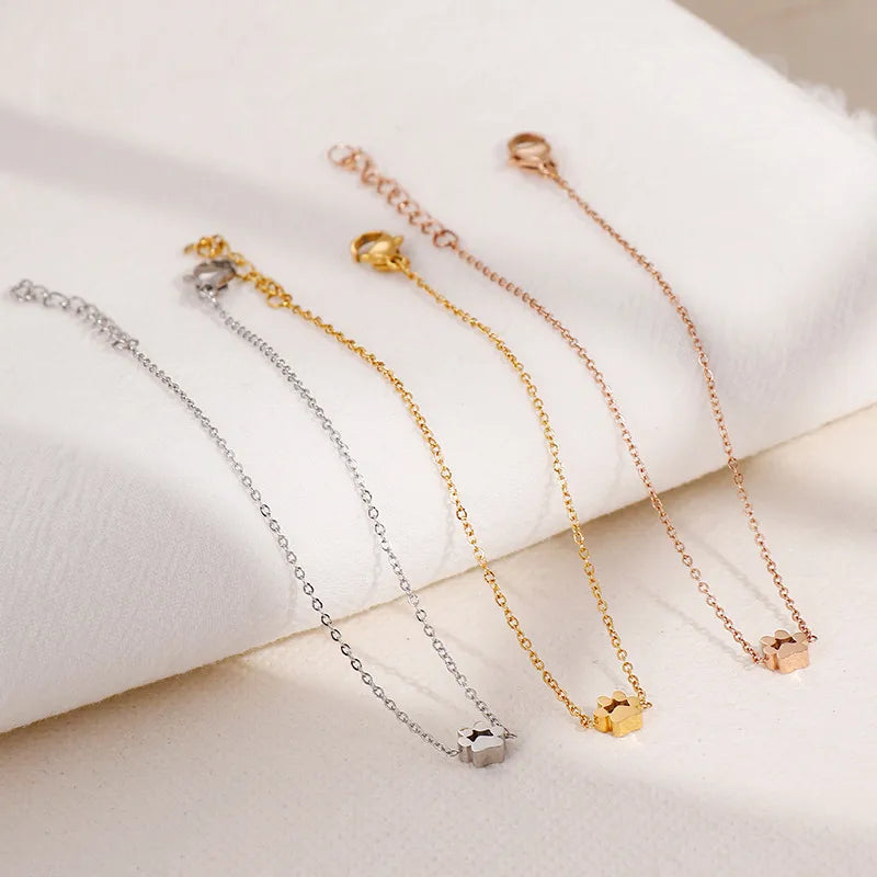 Korean Style Animal Stainless Steel 18K Gold Plated Bracelets In Bulk