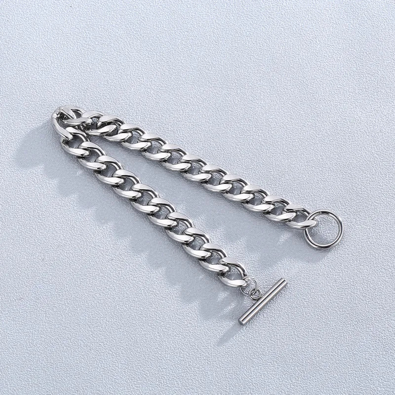 Fashion Geometric Titanium Steel 18K Gold Plated Bracelets In Bulk