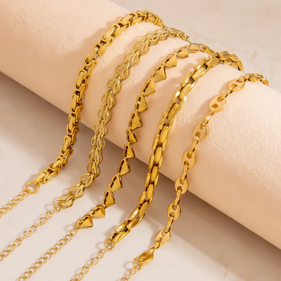 Vacation Artistic Infinity 304 Stainless Steel 18K Gold Plated Bracelets In Bulk