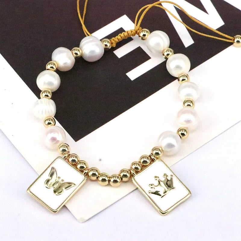 elegant cross star copper 18k gold plated bracelets in bulk