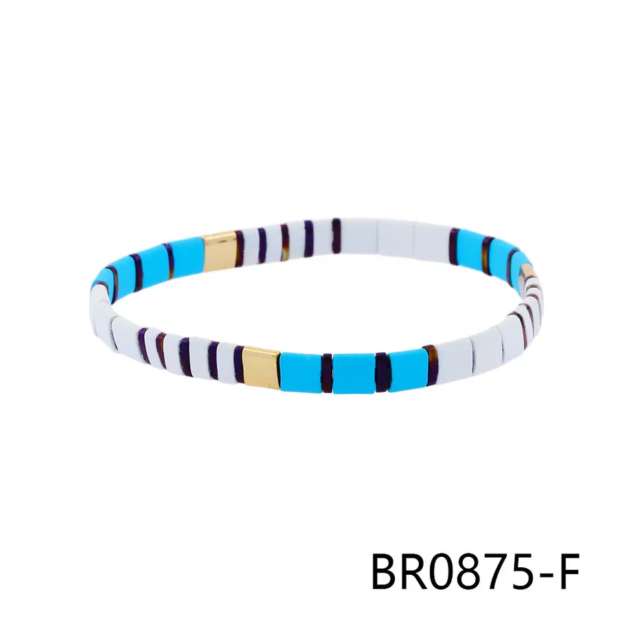 bohemian square copper stoving varnish plating 18k gold plated bracelets