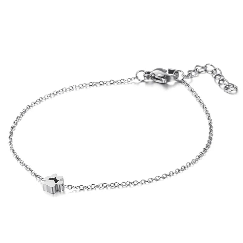 Korean Style Animal Stainless Steel 18K Gold Plated Bracelets In Bulk