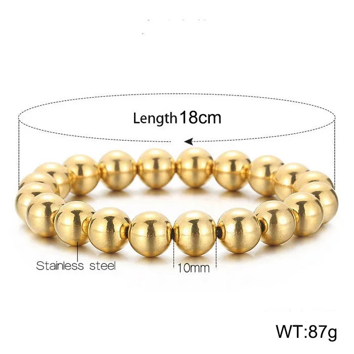 Casual Simple Style Geometric Stainless Steel 18K Gold Plated Bracelets In Bulk