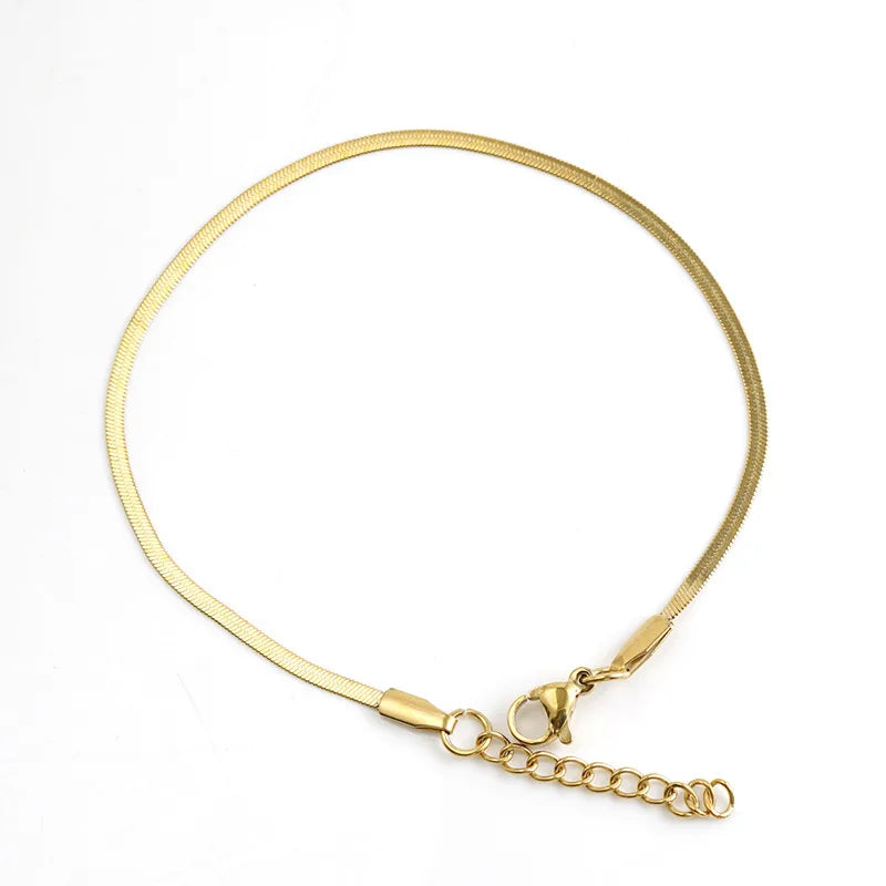 Hip-Hop Geometric 304 Stainless Steel 18K Gold Plated Bracelets In Bulk