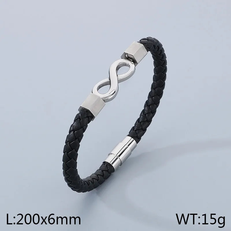 Business Infinity 304 Stainless Steel 18K Gold Plated  Bracelets In Bulk