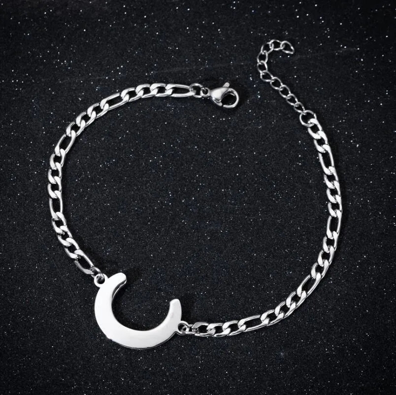 Fashion Letter 201 Stainless Steel 18K Gold Plated Bracelets In Bulk